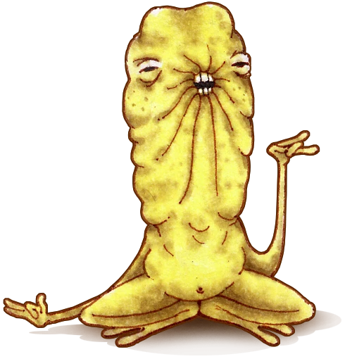 Sniv, a mysterious figure with cranial bumps, gesturing with authority