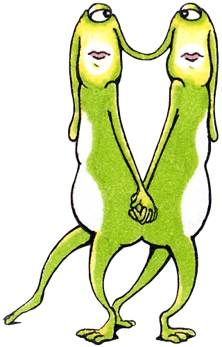 The Kidney Sisters, creepy twins with Mona Lisa grins