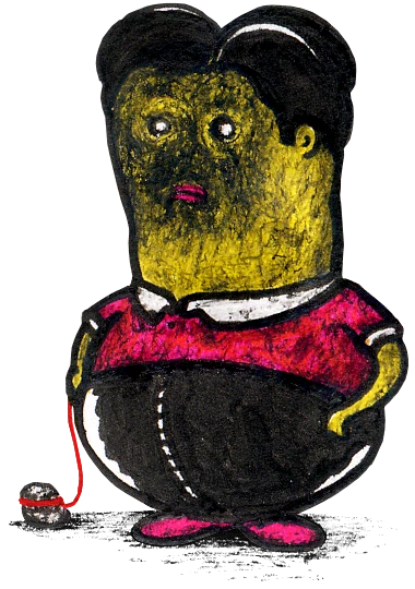 Poor Billy Quimby living in a chimney with his pet lump of coal