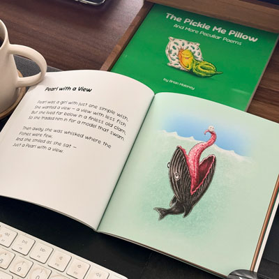 The Pickle Me Pillow book poem page